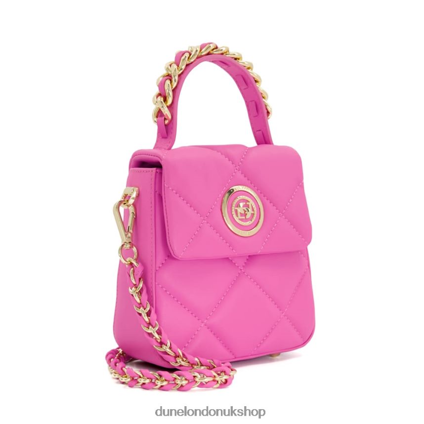 Small Quilted Leather Crossbody Bag Women N4BBPB210 Dune London Duchess M Pink