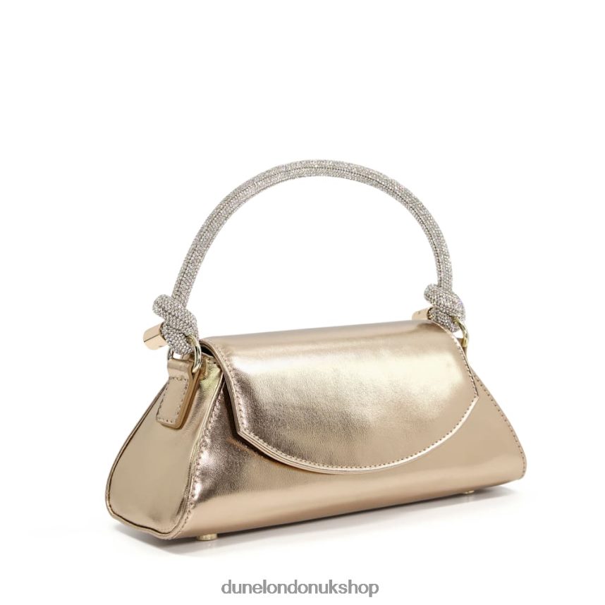 Diamante Knot Strap Grab Bag Women N4BBPB317 Dune London Brynley Gold