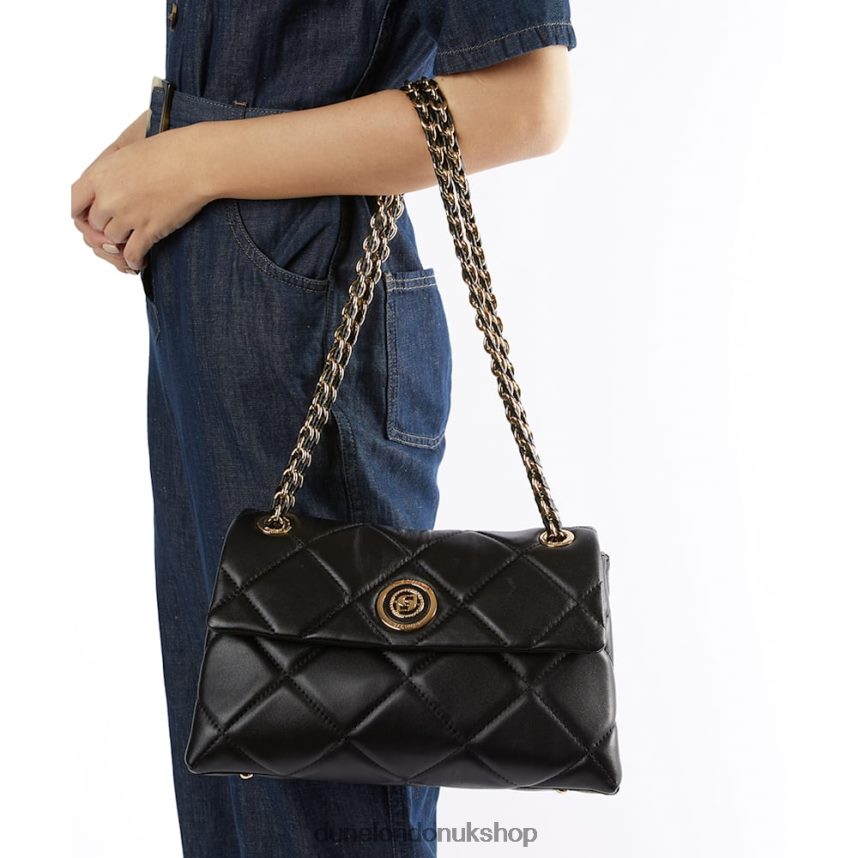 Large Quilted Leather Bag Women N4BBPB10 Dune London Duchess L Black