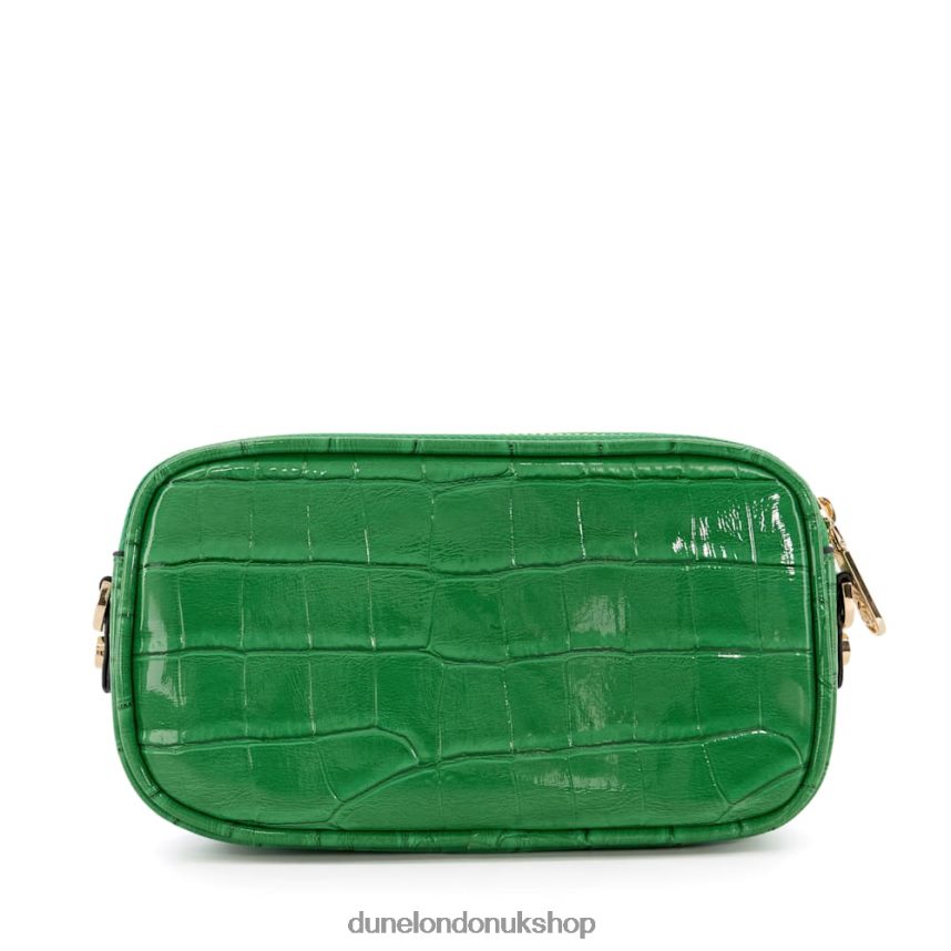 Multifunctional Croc-Effect Micro Bag Women N4BBPB204 Dune London Sashas Green