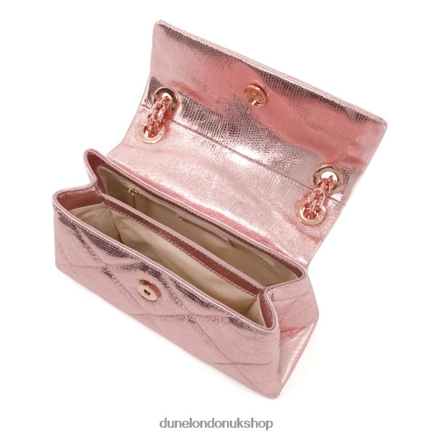 Small Quilted Leather Bag Women N4BBPB26 Dune London Duchess S Pink