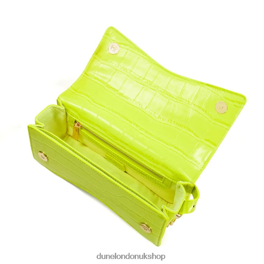 Curved-Base Shoulder Bag Women N4BBPB66 Dune London Dooley Lime