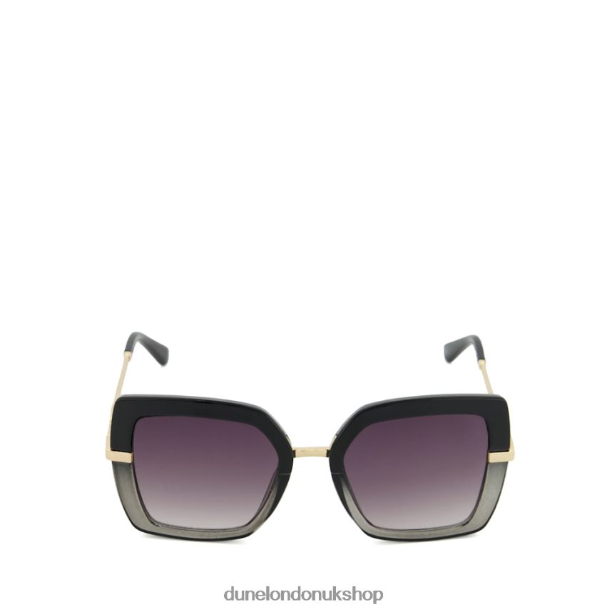 Two-Tone Oversized Sunglasses Women N4BBPB97 Dune London Ginjer Black