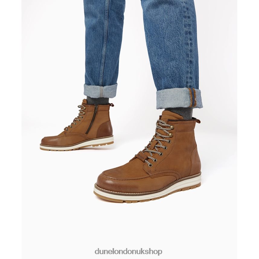 Casual Lace Up Hiker Boots Men N4BBPB794 Dune London Crannes Tan