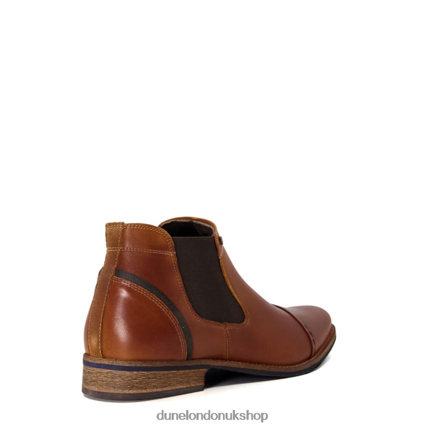 Toecap Detail Chelsea Boots Men N4BBPB850 Dune London Chili Tan