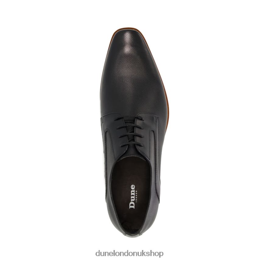 Burnished-Toe Derby Shoes Men N4BBPB724 Dune London Stoney Black