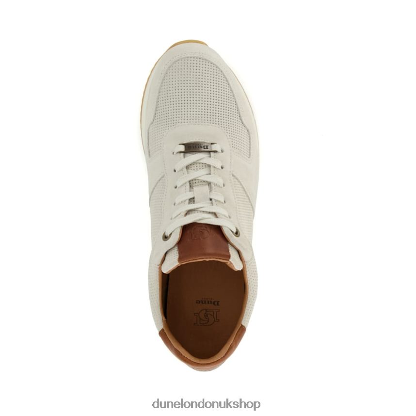 Lace-Up Runner Trainers Men N4BBPB718 Dune London Trilogy Off White