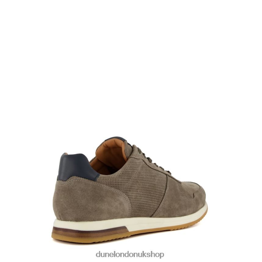 Lace-Up Runner Trainers Men N4BBPB722 Dune London Trilogy Grey