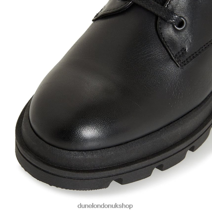 Chunky Outsole Lace Up Ankle Boots Women N4BBPB652 Dune London Parque Black