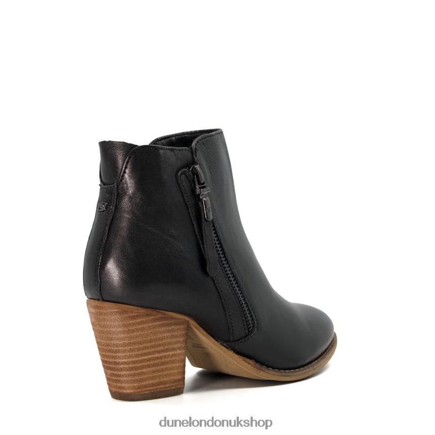 Wide Fit Heeled Ankle Boots Women N4BBPB634 Dune London Paice Black