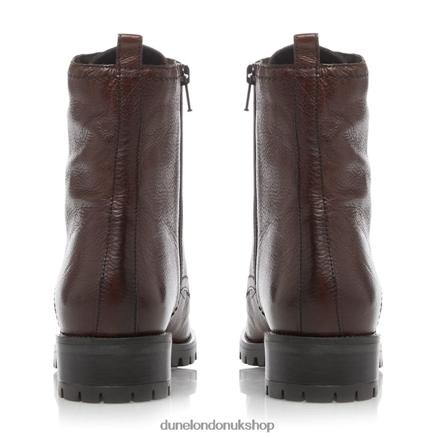 Wide Fit Lace-Up Boots Women N4BBPB532 Dune London Prestone Brown