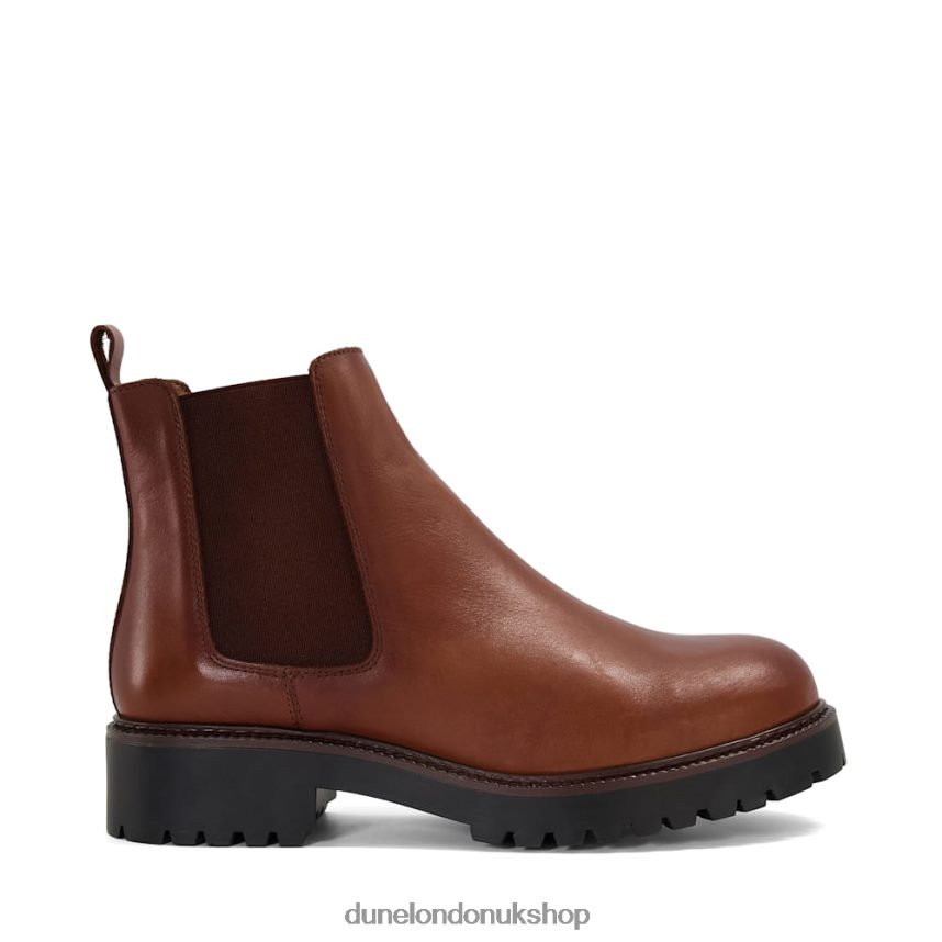 Leather Chelsea Boots Women N4BBPB556 Dune London Porche Tan