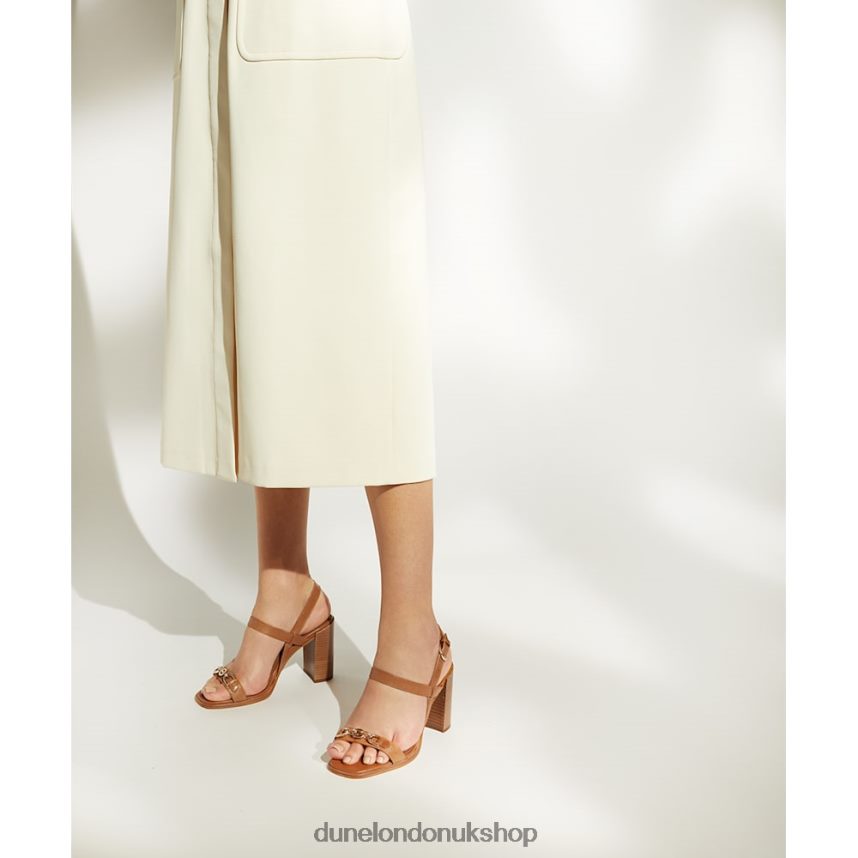 Block Heeled Sandal Women N4BBPB561 Dune London Junior Tan