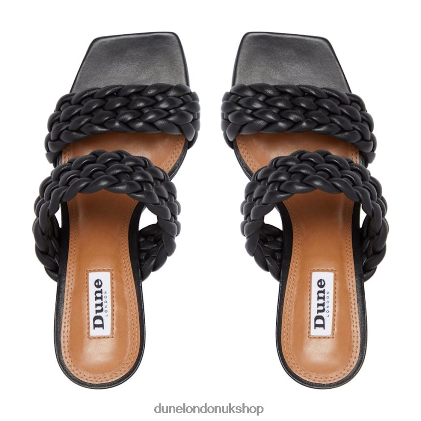 Padded Weave Strap Mules Women N4BBPB649 Dune London Moritz Black