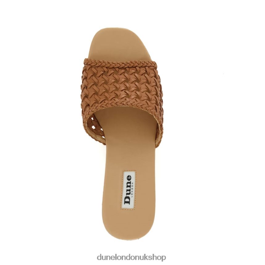 Woven Cork-Wedge Sandals Women N4BBPB138 Dune London Katey Tan