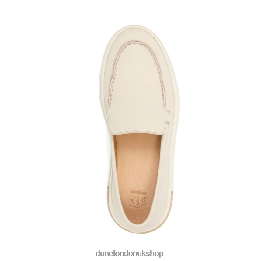Wedge-Heel Loafers Women N4BBPB553 Dune London Generate Off White